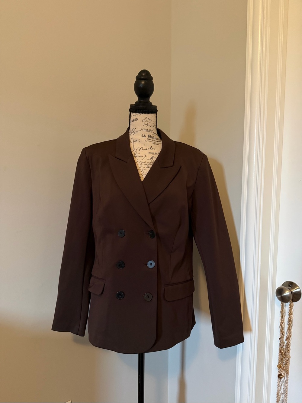 Express Women’s Double-Breasted Brown Blazer Jacket size large